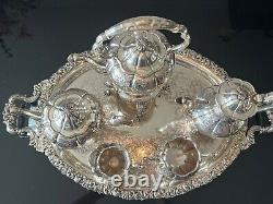 Antique 6 piece Sheffield silver plated Tea Set