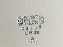 Antique 6pc Cheltenham England Silver Plate Tea Set with Tray