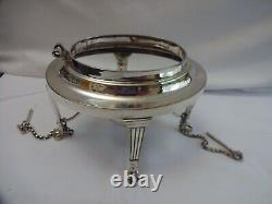 Antique Art Deco Silver Plated EPNS Spirit Kettle Tea Set, Milk Jug, Sugar Bowl