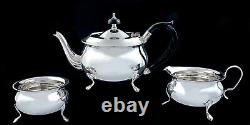 Antique Art Deco silver plated bachelor coffee tea set Yeoman of England, 1920's