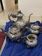 Antique Chinese Silver Tea Set C1870s Wang Hing Magnificent Dragons Not Scrap