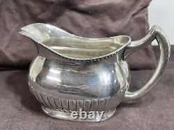 Antique Edwardian Queen Anne Style silver plate Tea Coffee set o 5 Reed & Barton