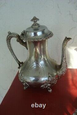 Antique Elobrate 5 Piece Tea Set Forbes Silver Co. Hamilton Canada