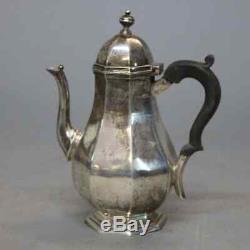 Antique English Regency Sterling Silver Tea Set, Hallmarked, 19th Century