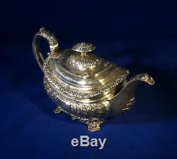 Antique English Sterling Silver Tea Coffee set London1820 Rebecca Emes & Edward