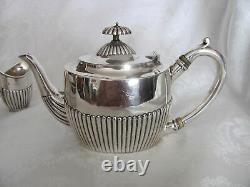 Antique English Victorian Sterling Silver Tea Set