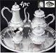 Antique French Sterling Silver 4pc Coffee & Tea Set, Louis Xv Or Empire Style