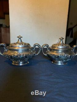 Antique GORHAM Sterling silver Tea Set 7 Pieces