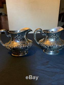 Antique GORHAM Sterling silver Tea Set 7 Pieces