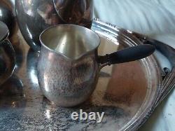 Antique Georg Jensen Sterling Silver Tea And Coffee Set Denmark