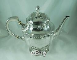 Antique German 800 Grade Silver Tea & Coffee Set Retailed Hugo Schaper 1254g A60