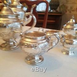 Antique Gorham Chantilly Sterling silver Tea and Coffee set NO MONOGRAM