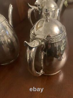 Antique Gorham Mfg. Co. 040 A Silver Soldered 5 Piece Tea & Coffee Set