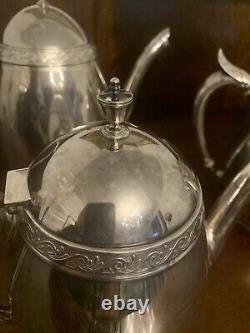 Antique Gorham Mfg. Co. 040 A Silver Soldered 5 Piece Tea & Coffee Set