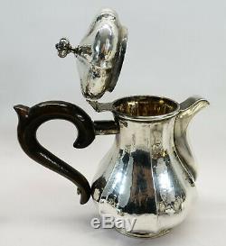 Antique Italian Solid Silver Tea Set Battuto a Mano Sugar Bowl Jug 800 sterling