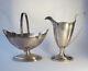 Antique J E Caldwell Sterling Silver Art Deco Creamer And Candy Dish Tea Set Uk