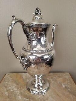 Antique Meriden Britannia Silverplate Tea & Coffee Service 5 pc Set