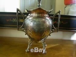 Antique Meriden Silver Plated Civil War Aesthetic Period 6 Piece Coffee/Tea Set