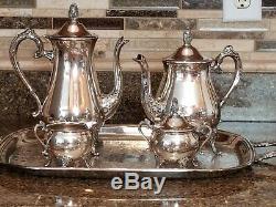 Antique Newport Gorham Silver Plate Coffe/tea Service Set 5 Piece