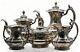 Antique Pairpoint Silver Plate 5 Piece Art Nouveau Tea Set Teapot Coffee Pot
