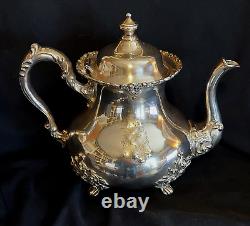 Antique Pairpoint Mfg. Quadruple Silver Plated 3-piece Tea/Coffee Set #356