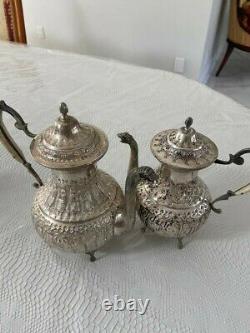 Antique Persepolis Takhte Jamshid Hakhamaneshian Silver Tea Set