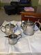 Antique Reed & Barton Silver 3 Pc Tea Set Teapot Creamer Sugar