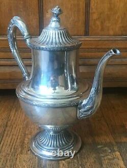Antique Reed & Barton Silver Plate Tea Coffee Set Pot, Sugar & Creamer EPNS 4020