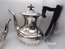 Antique Sheffield England EPNS Nickel Silver Plate Tea/Coffee Pot Set CAVENDISH