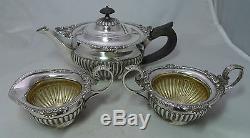 Antique Silver Batchelors Tea Set William Hutton & Sons London 1901 591g