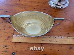 Antique Silver Plate 3-Piece Elkington & Co Federal Tea Pot Coffee Service Set