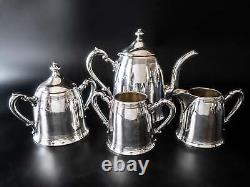 Antique Silver Plate Tea set Poole Silver Tea Creamer Sugar Waste Bowl