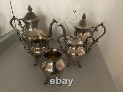 Antique Silver on Copper Tea Set