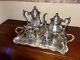Antique Silver Plate Tea Coffee Set Chippendale Pattern By International Silver