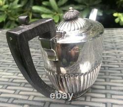 Antique Solid Silver Gilt Sterling Silver Hallmarked Art Deco Tea Set Service