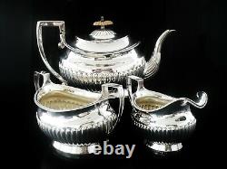 Antique Sterling Silver Tea Set Service, Robert Hennell I & Samuel Hennell 1805