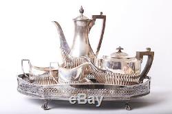Antique Tea Set Silver Plated William Hutton Sons Goldsmith Silversmiths CO