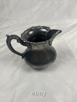 Antique The Middle Town Silver CO Silverplate Tea Set Pot Cream Sugar 1800s 4 Pc