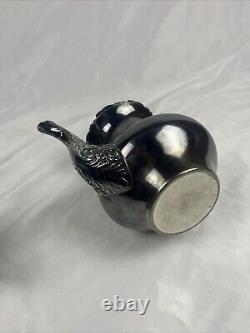 Antique The Middle Town Silver CO Silverplate Tea Set Pot Cream Sugar 1800s 4 Pc