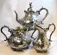 Antique Victorian Silver Plated Tea Set 1860s By Martin Hall & Co. Sheffield Eng