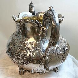 Antique Victorian Silver Plated Tea Set 1860s by Martin Hall & Co. Sheffield Eng