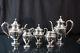 Antique Vintage Frank M. Whiting Hand Chased Sterling Silver Tea & Coffee Set