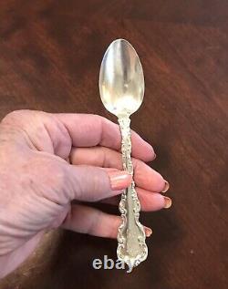 Antique Whiting Louis XV Sterling Silver Teaspoons Pat. 1891 5 3/4 Set of 11