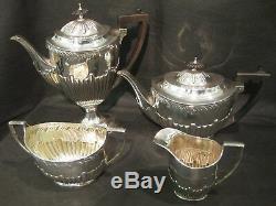 Antique solid silver Goldsmiths&Silversmiths tea set