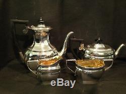 Antique solid silver Irish 4pc Tea & coffee set