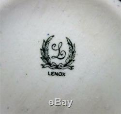 Art Deco LENOX 3pc TEA Set SILVER OVERLAY on COBALT + infuser (1906-1930)