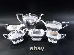 Art Deco Silver Plate Tea Set Coffee Service Wilcox IS