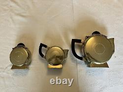 Art deco silver plated tea set