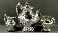 Austrian Silver Tea Set c1890 IRIS