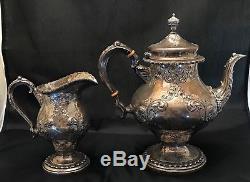 BEST Antique Sterling Silver 925 5 Piece Tea Set FRANK M WHITING CO 9+LBS Signed